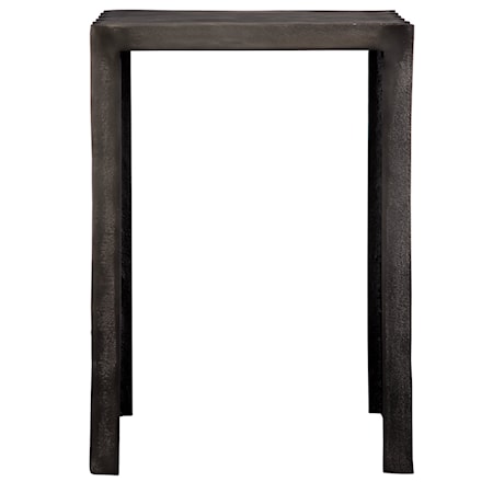 In The Groove Aluminum Accent Table