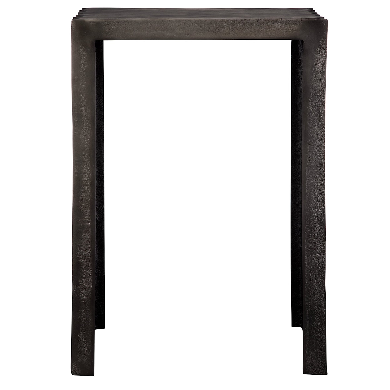 Uttermost In The Groove In The Groove Aluminum Accent Table