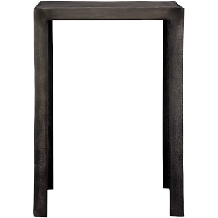 In The Groove Aluminum Accent Table