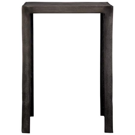 In The Groove Aluminum Accent Table
