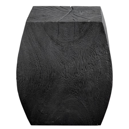 Grove Black Wooden Accent Stool