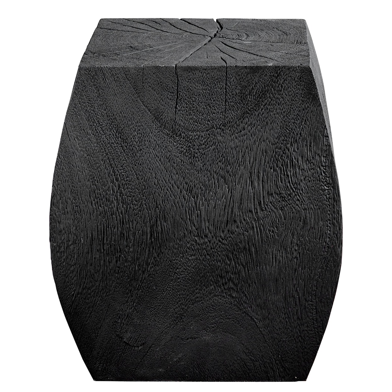 Uttermost Grove Grove Black Wooden Accent Stool