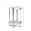 Uttermost Accent Furniture - Occasional Tables Arnaut White Accent Table