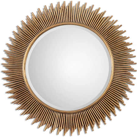 Marlo Round Gold Mirror