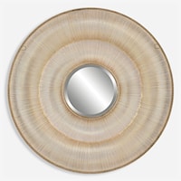 Bauble Round Gold Mirror