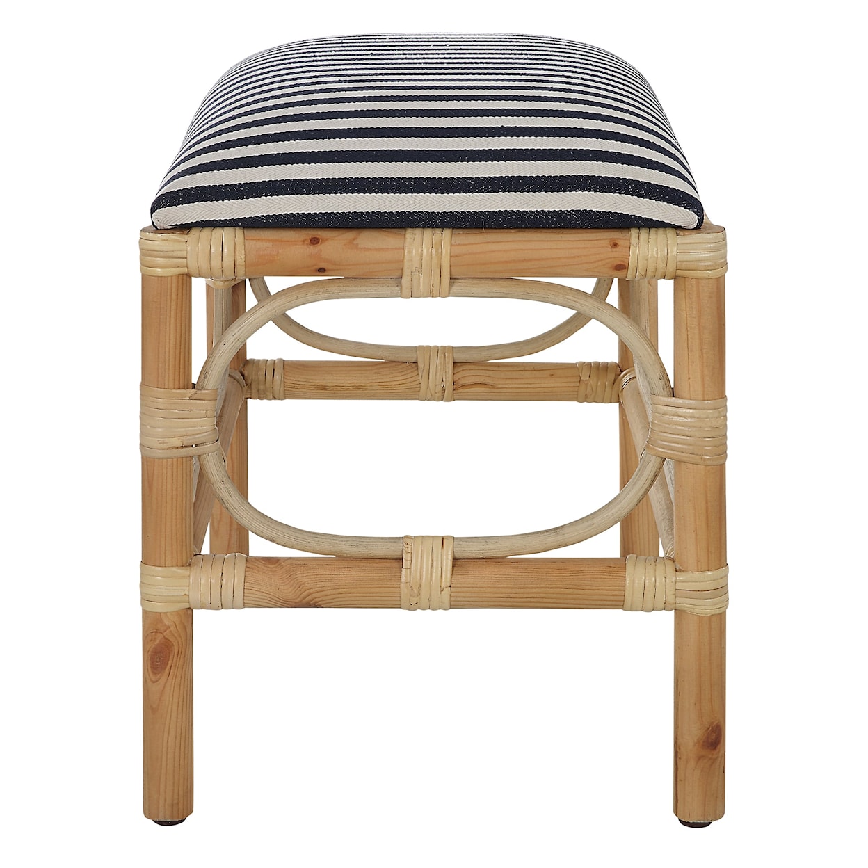 Uttermost Accent Furniture - Benches Laguna Small Striped Bench