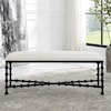 Uttermost Iron Drops Iron Drops Cushioned Bench