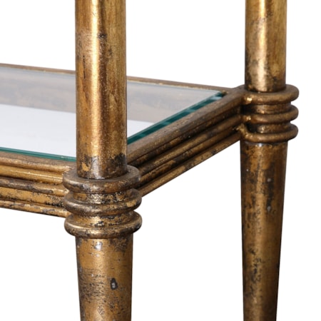 Elenio Glass Console Table