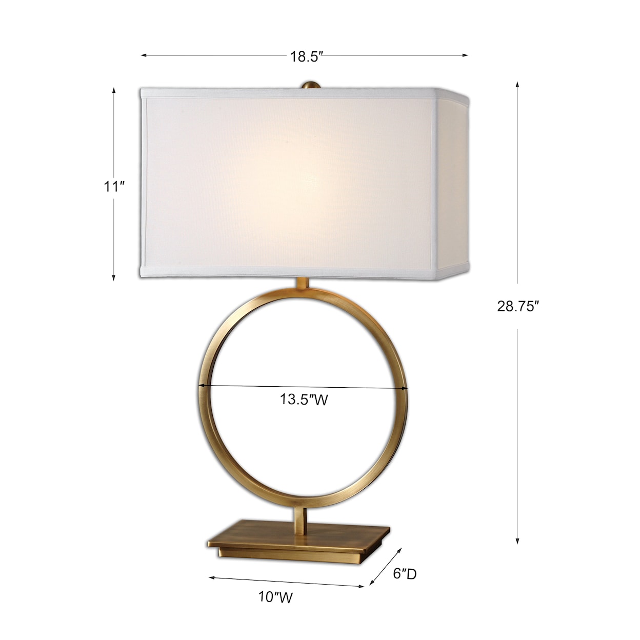 Uttermost Table Lamps Duara Circle Table Lamp