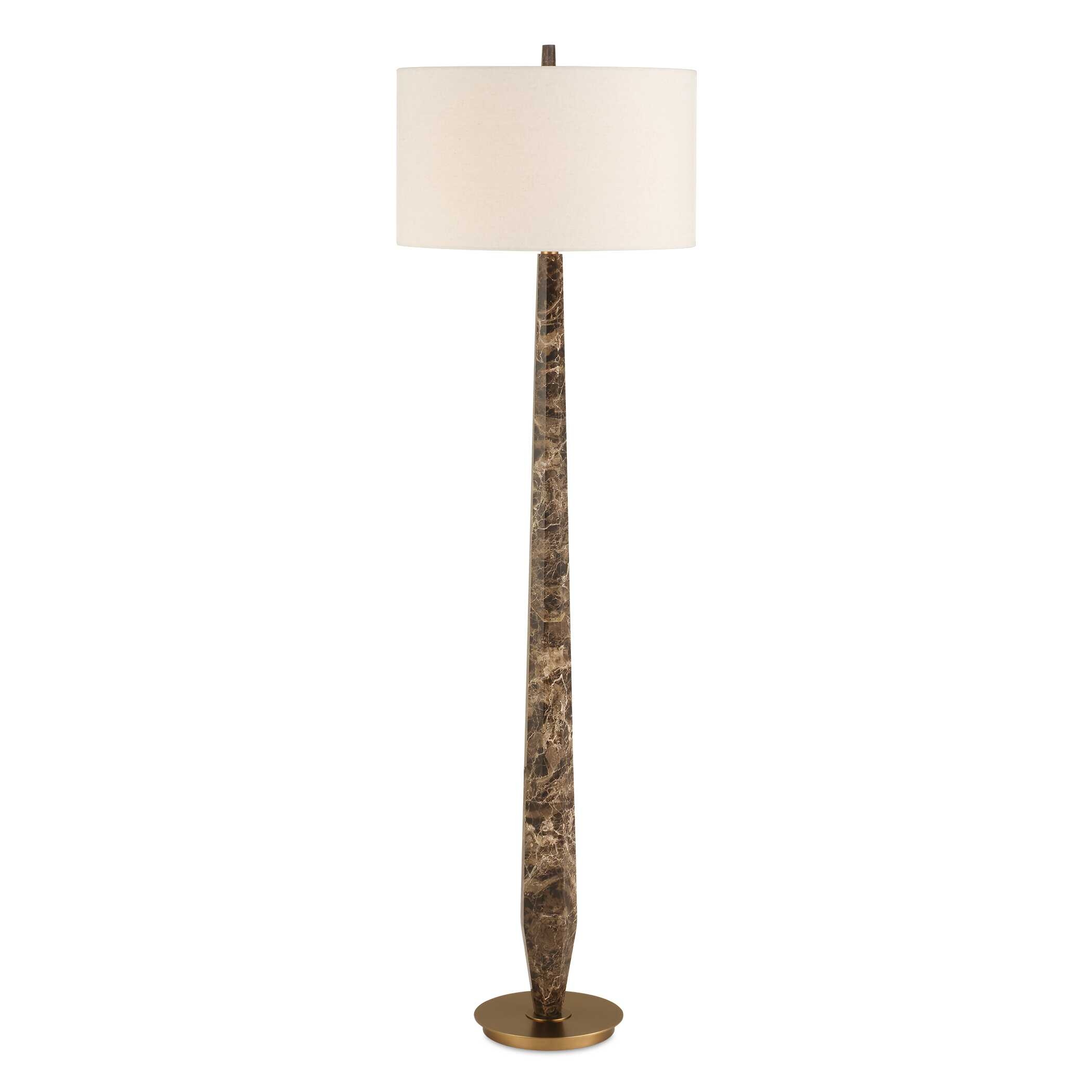 Tyree Brown Marble Floor Lamp