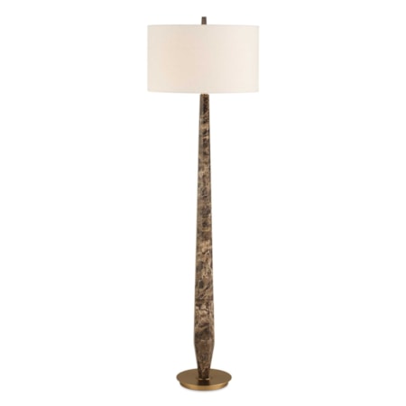 Tyree Brown Marble Floor Lamp
