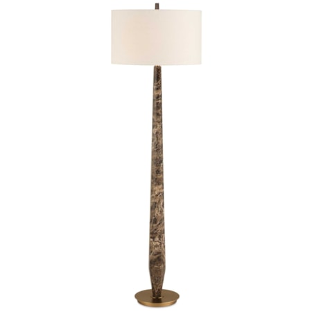 Tyree Brown Marble Floor Lamp