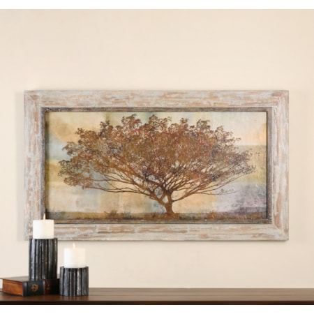 Autumn Radiance Sepia Framed Art