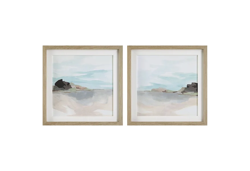 Glacial Coast Glacial Coast Framed Prints, Set/2 by Uttermost at Esprit Decor Home Furnishings