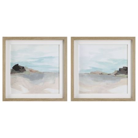 Glacial Coast Framed Prints Set/2