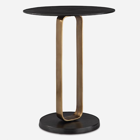 Aperture Brass Accent Table