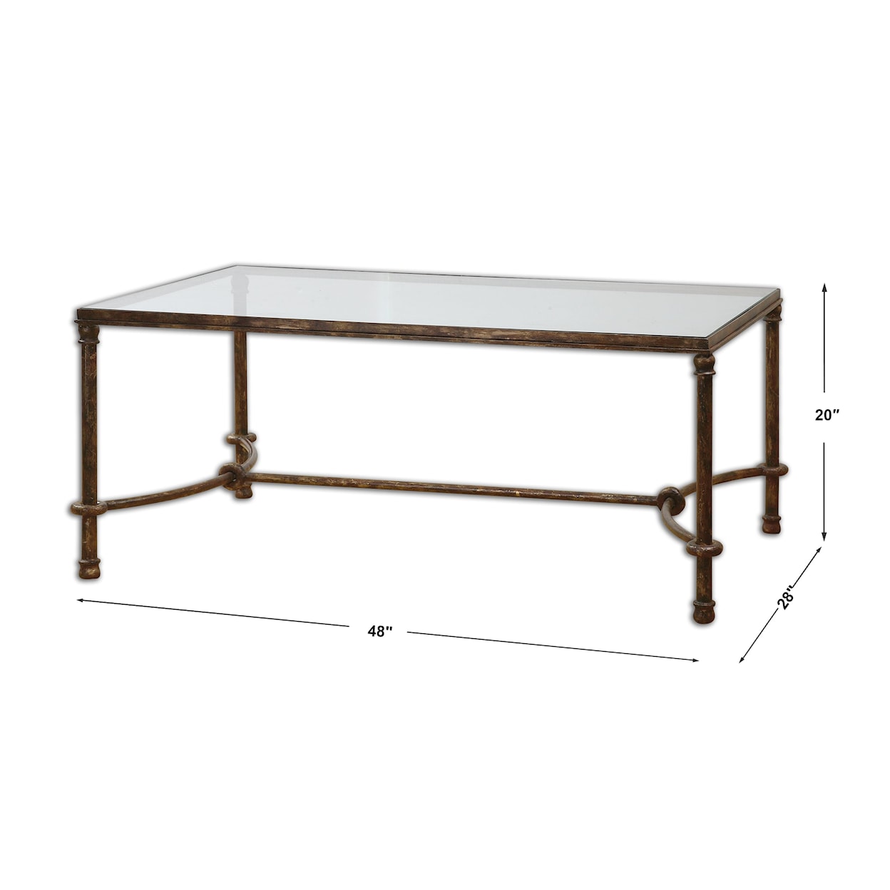 Uttermost Accent Furniture - Occasional Tables Warring Iron Coffee Table