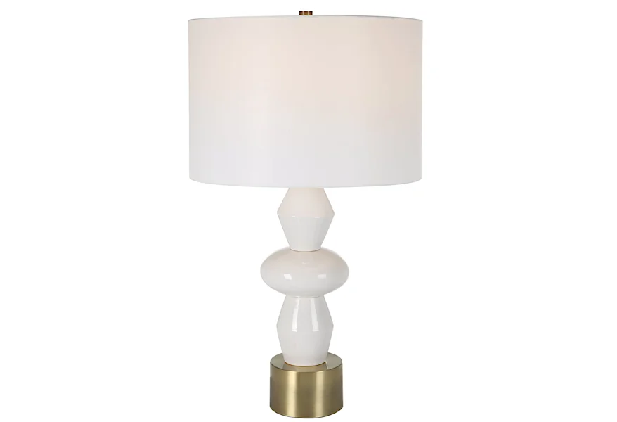 Architect Table Lamp with Gold and Ivory Base by Uttermost at Wayside Furniture & Mattress