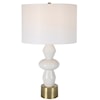 Uttermost Architect Table Lamp with Gold and Ivory Base