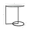 Uttermost Twofold White Marble Accent Table