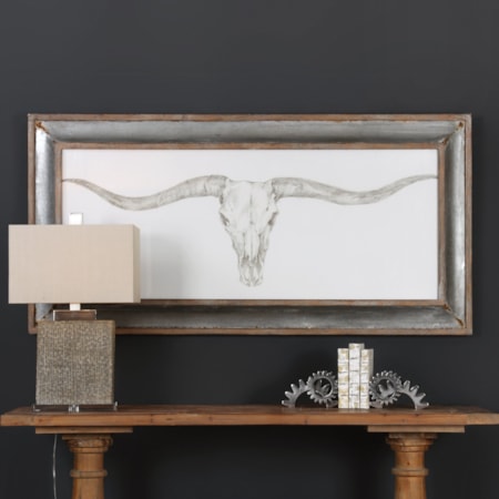 Western Skull Mount Print