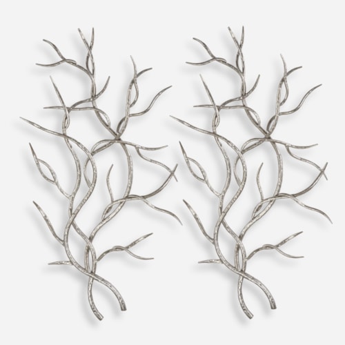 Silver Branches (Set of 2)