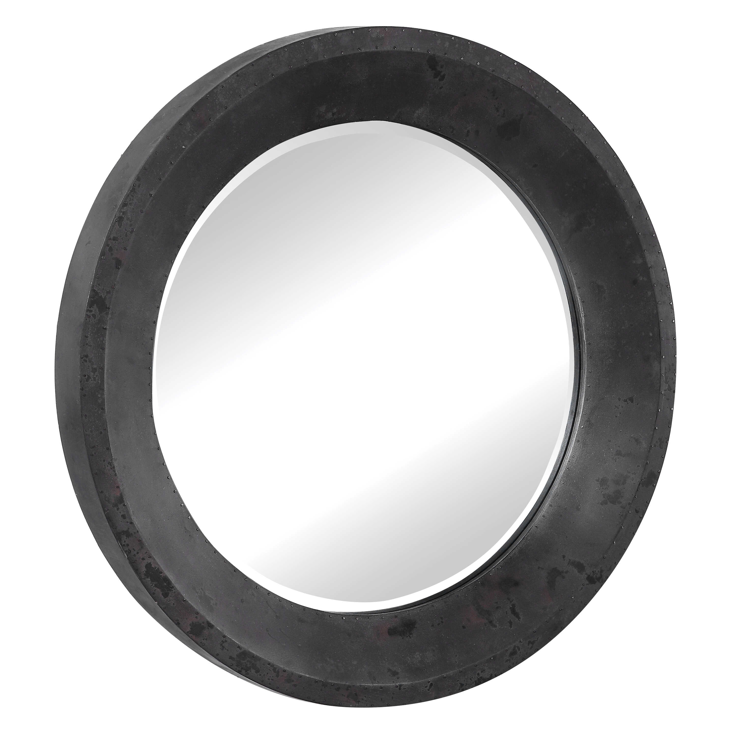 Uttermost Frazier Frazier Round Industrial Mirror