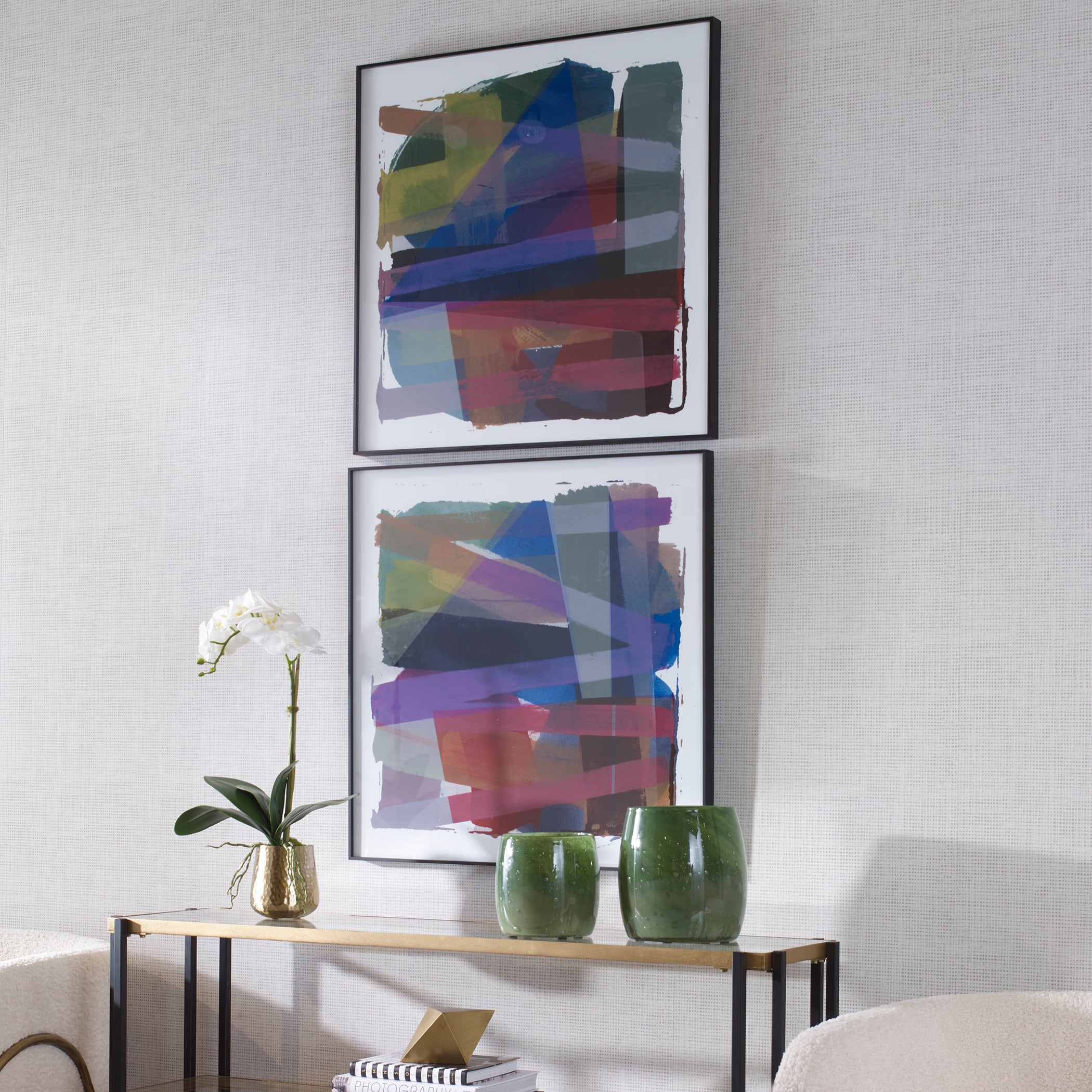 Vivacious Abstract Framed Prints Set/2