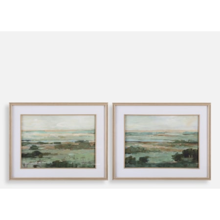 Warm Valley Framed Prints Set/2