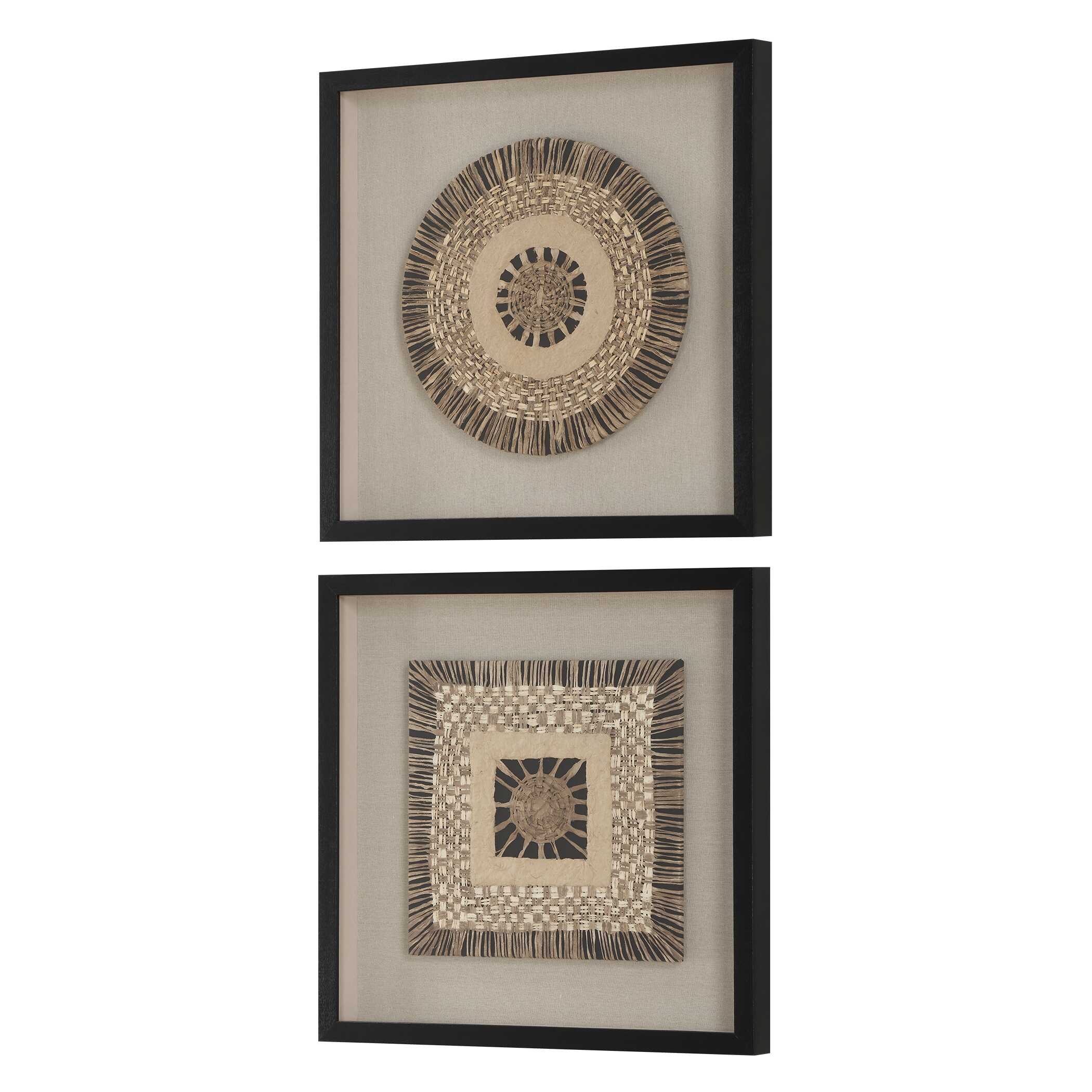 Uttermost Intertwine Intertwine Knit Paper Shadow Box