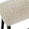 Uttermost Taupo Taupo Sheepskin Bench