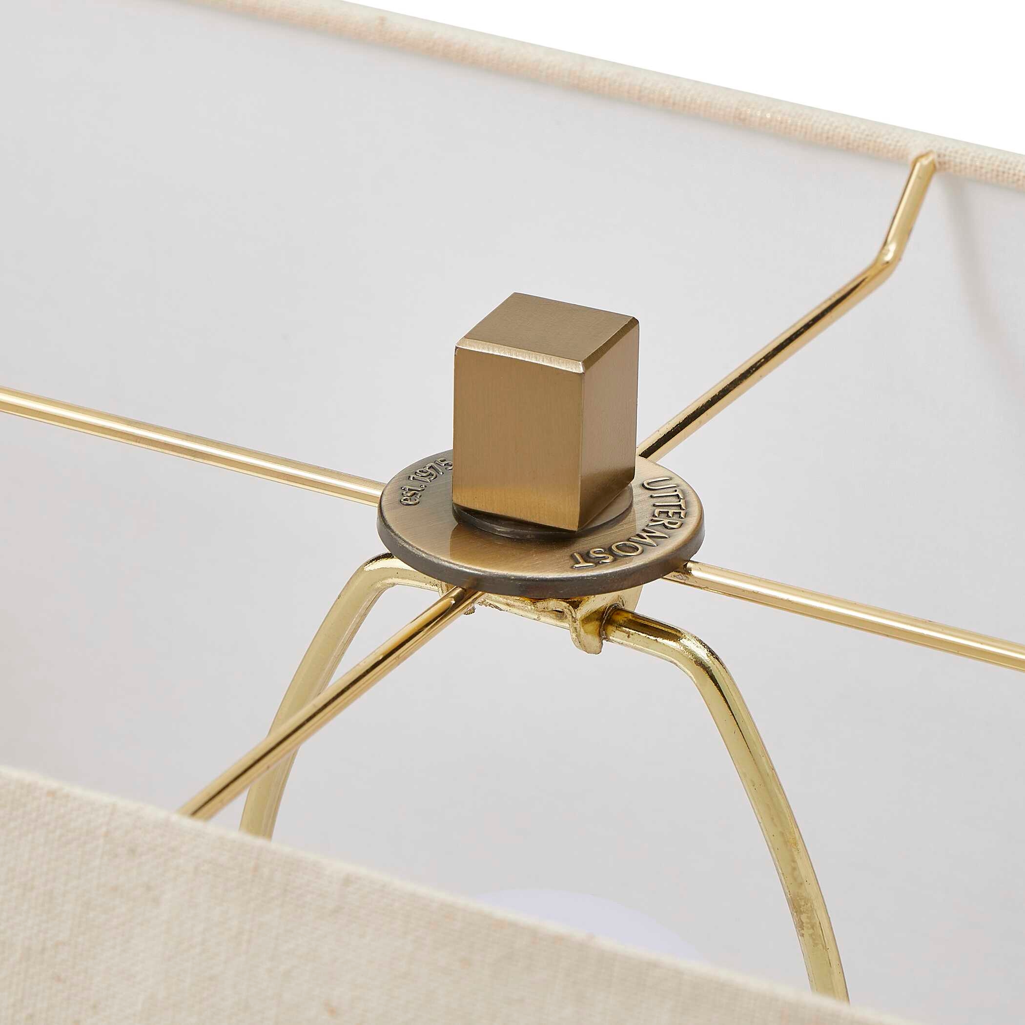 Uttermost Warrick Warrick Modern Travertine Table Lamp