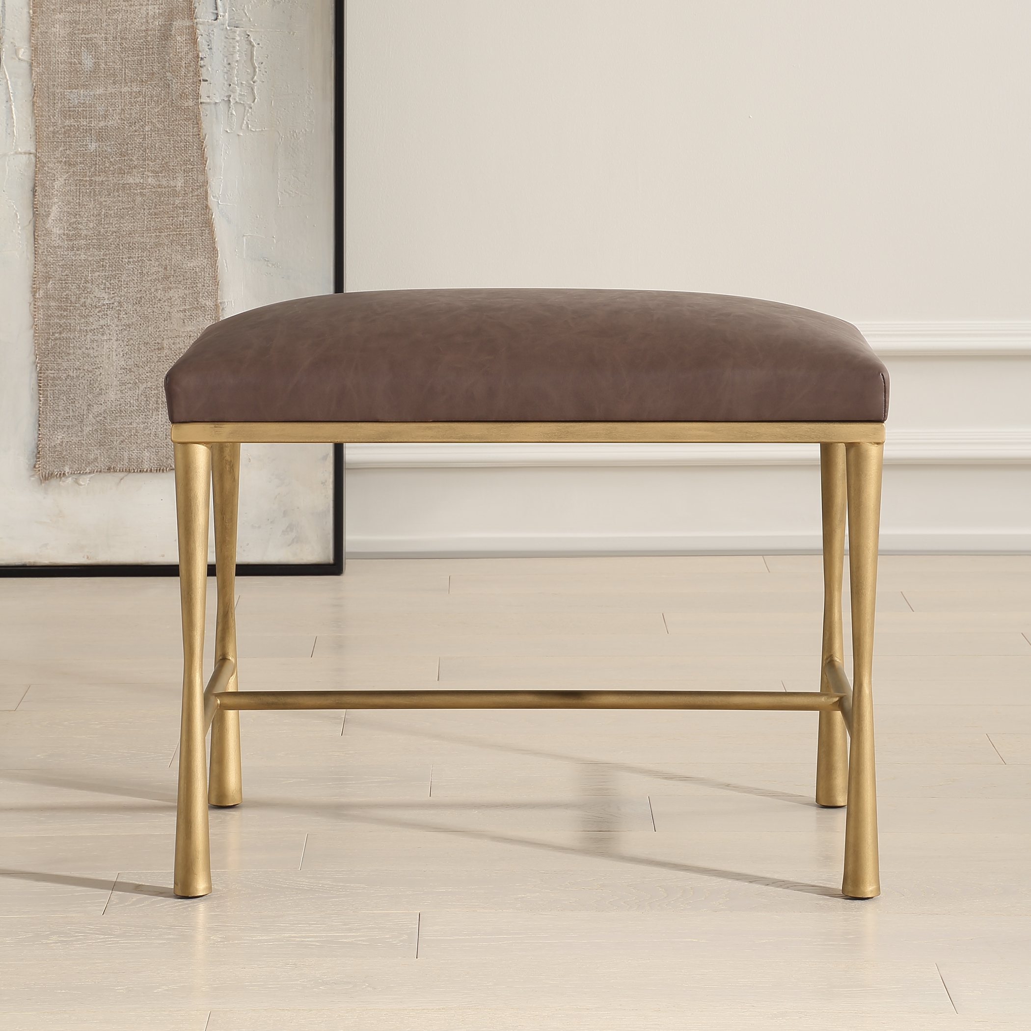 Uttermost Reform Reform Gold Small Bench