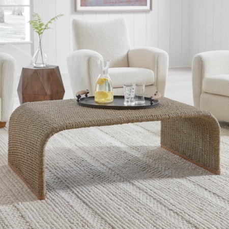 Woven Seagrass Coffee Table