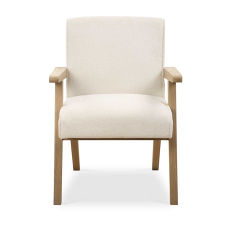 Blakely White Dining Arm Chair