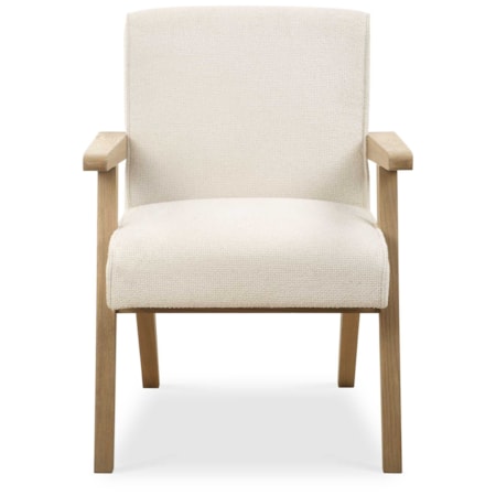 Blakely White Dining Arm Chair