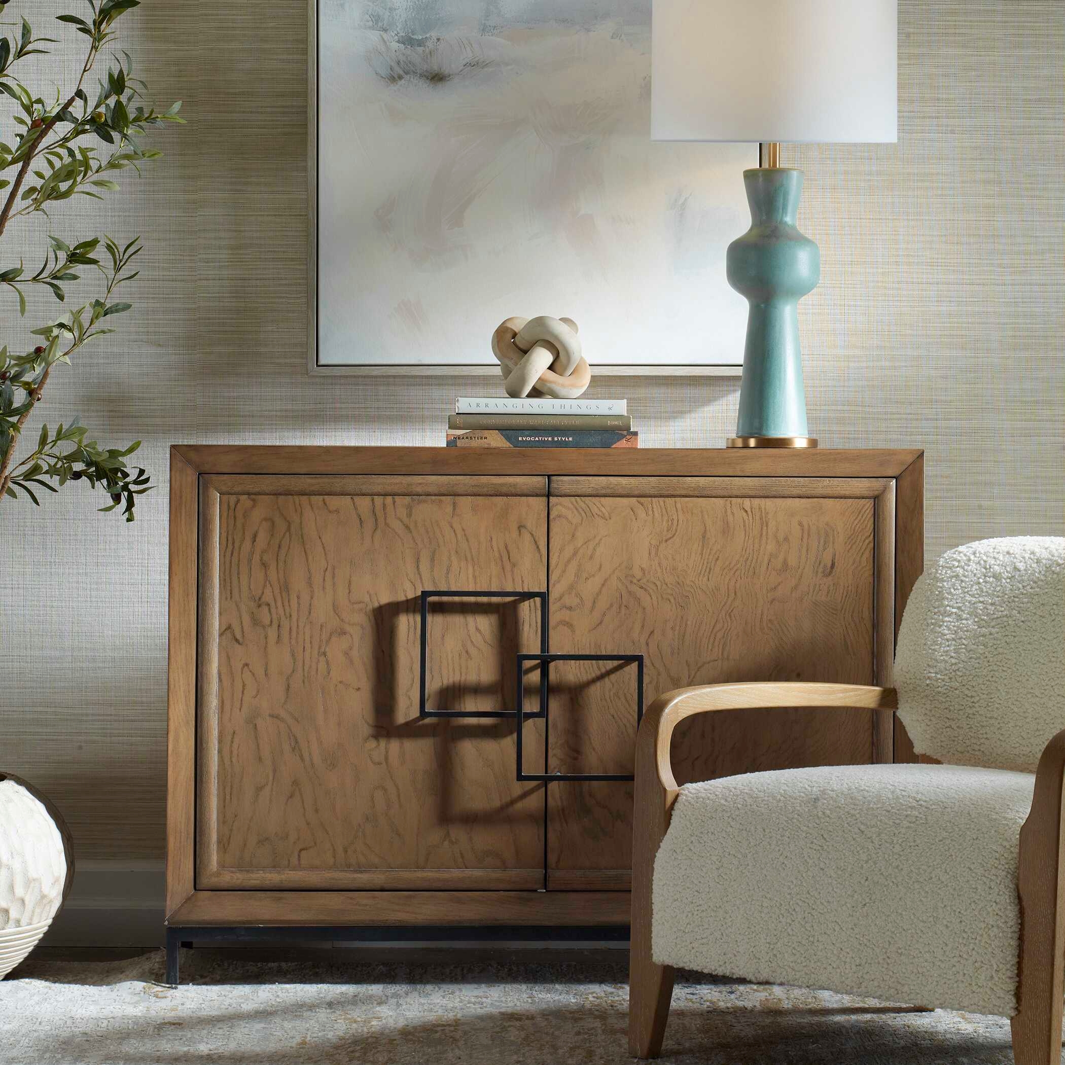 Paltrow Burl 2 Door Cabinet