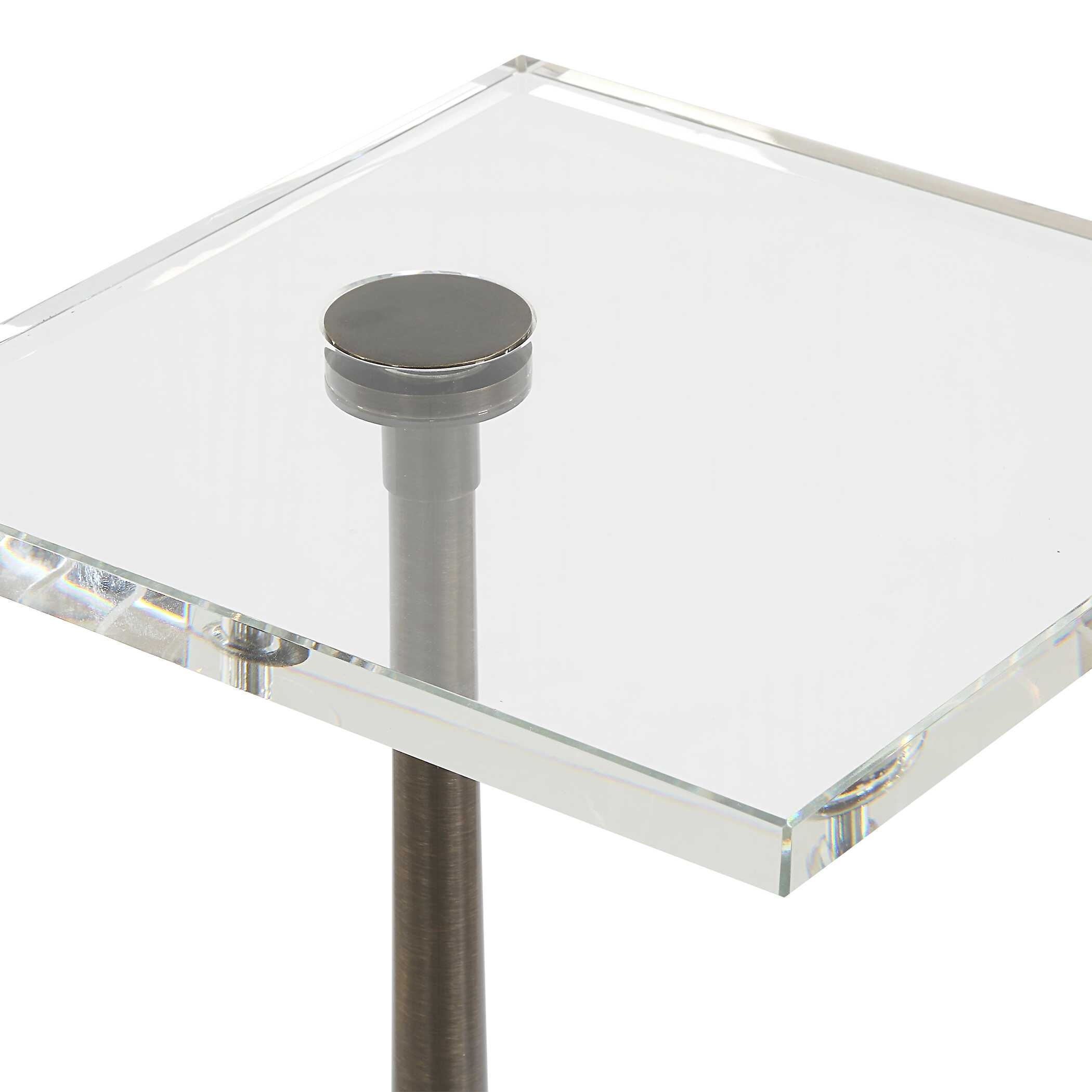Uttermost Pelton Pelton Marble Glass Drink Table