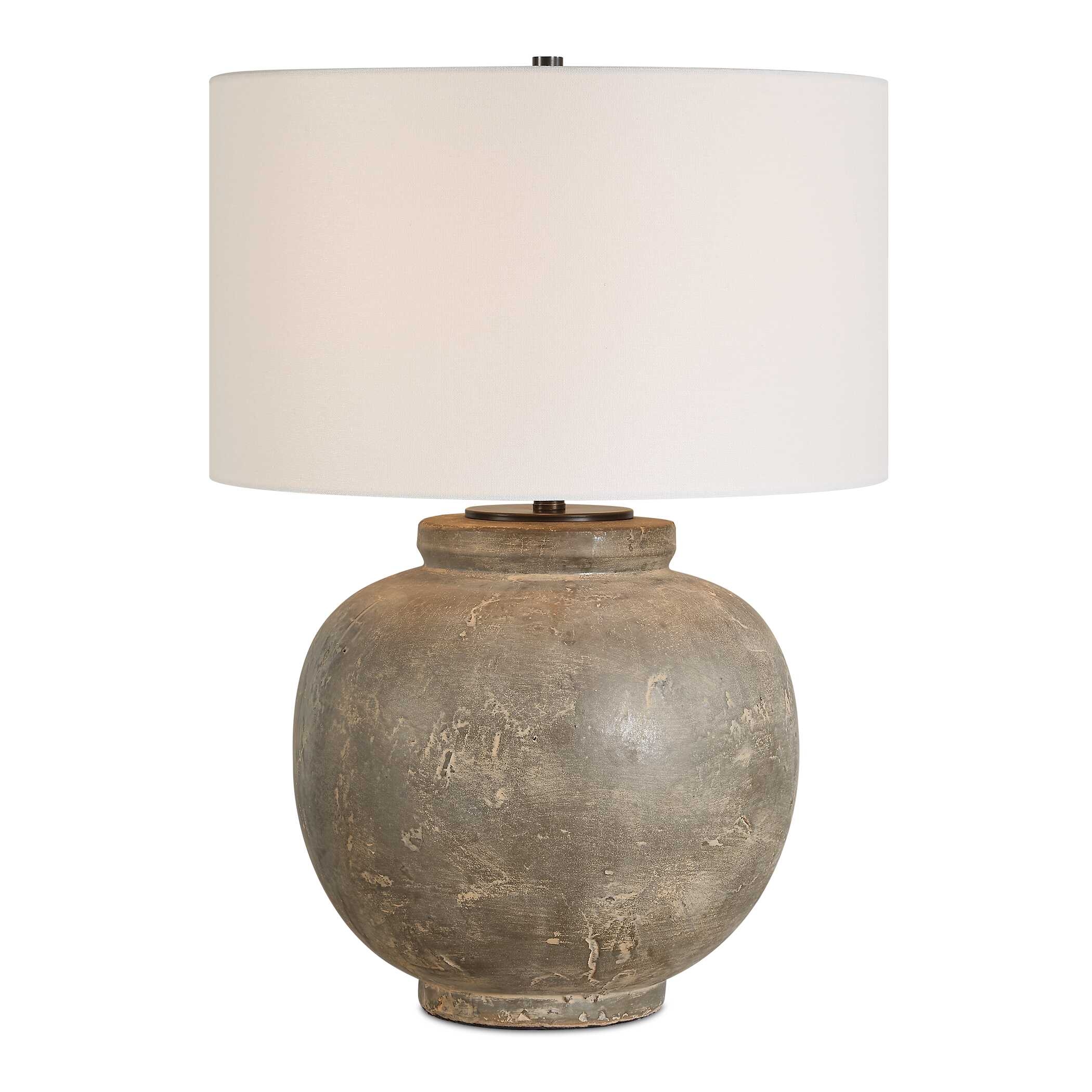 Rock Of Ages Rust Brown Table Lamp