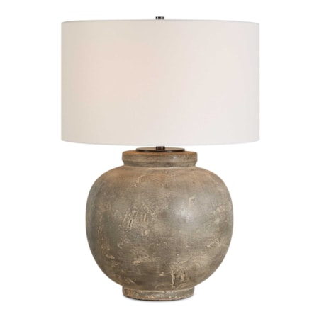 Rock Of Ages Rust Brown Table Lamp