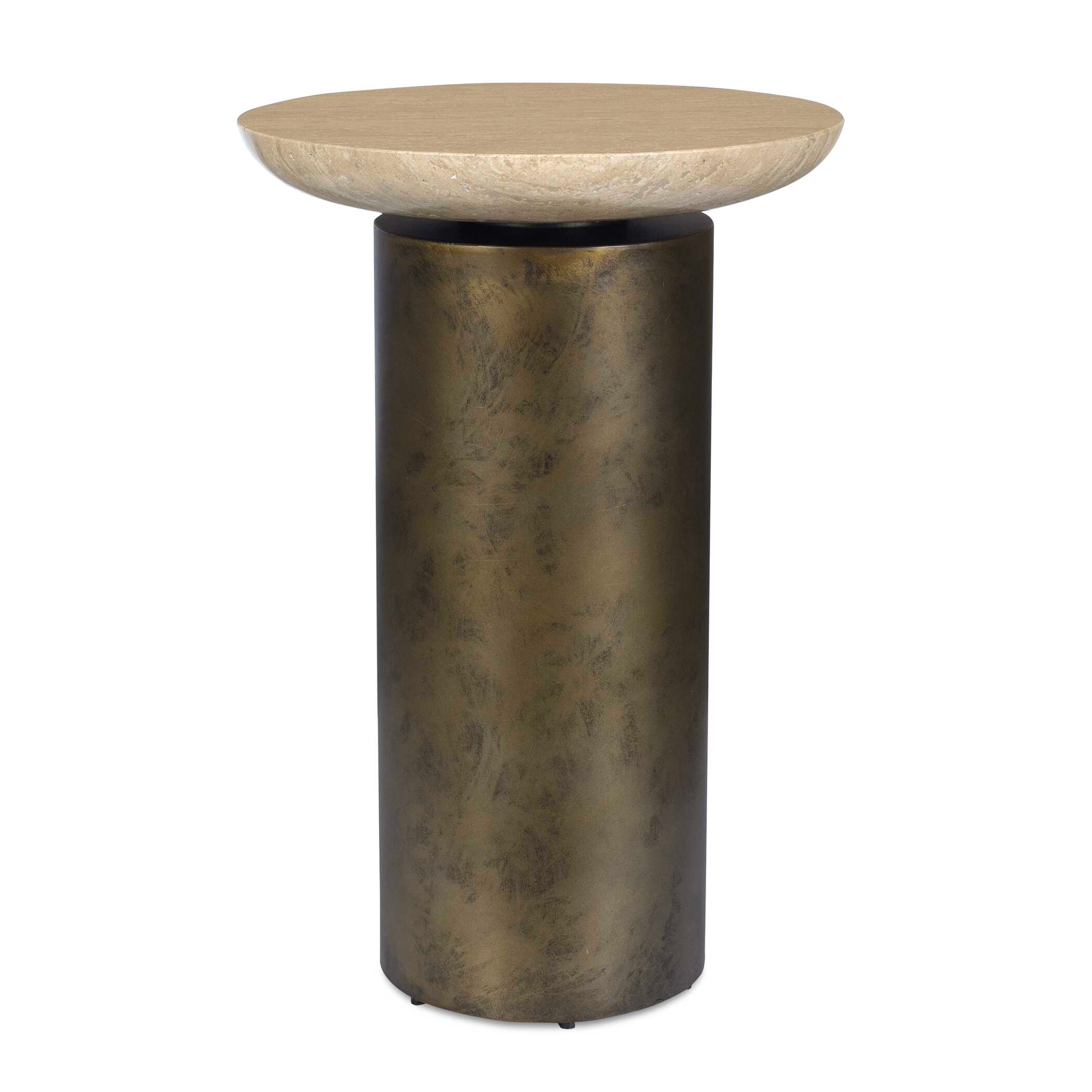 Oslo Brass Outdoor Accent Table