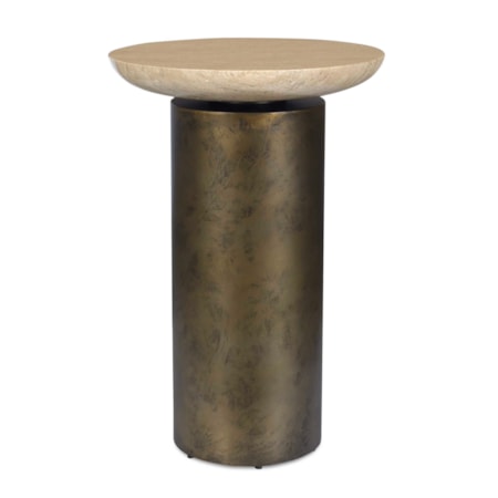 Oslo Brass Outdoor Accent Table