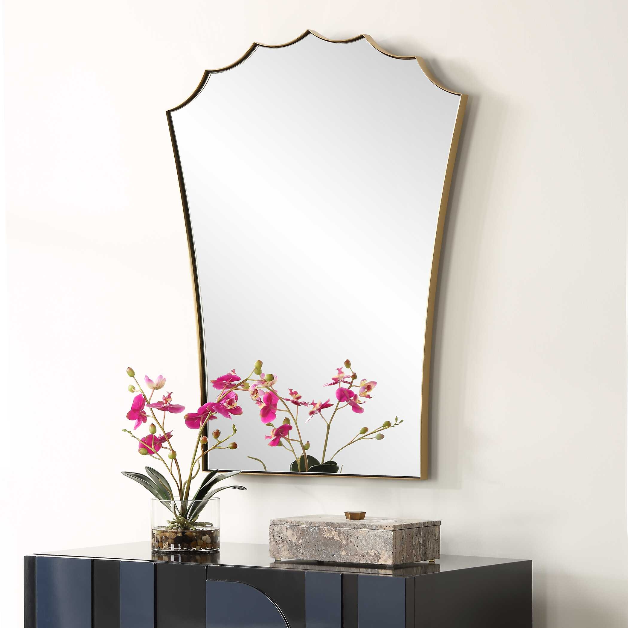 Uttermost Monarch Monarch Scalloped Arched Vanity Mirror