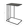 Uttermost Cavern Iron Accent Table with Stone Top