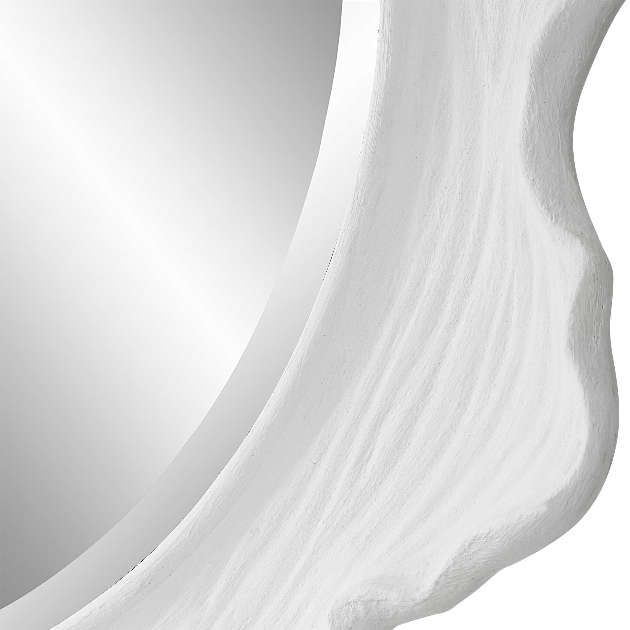 Uttermost Sea Coral Sea Coral White Round Mirror