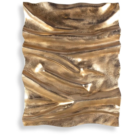 Undulate Outdoor Gold Wall Panel