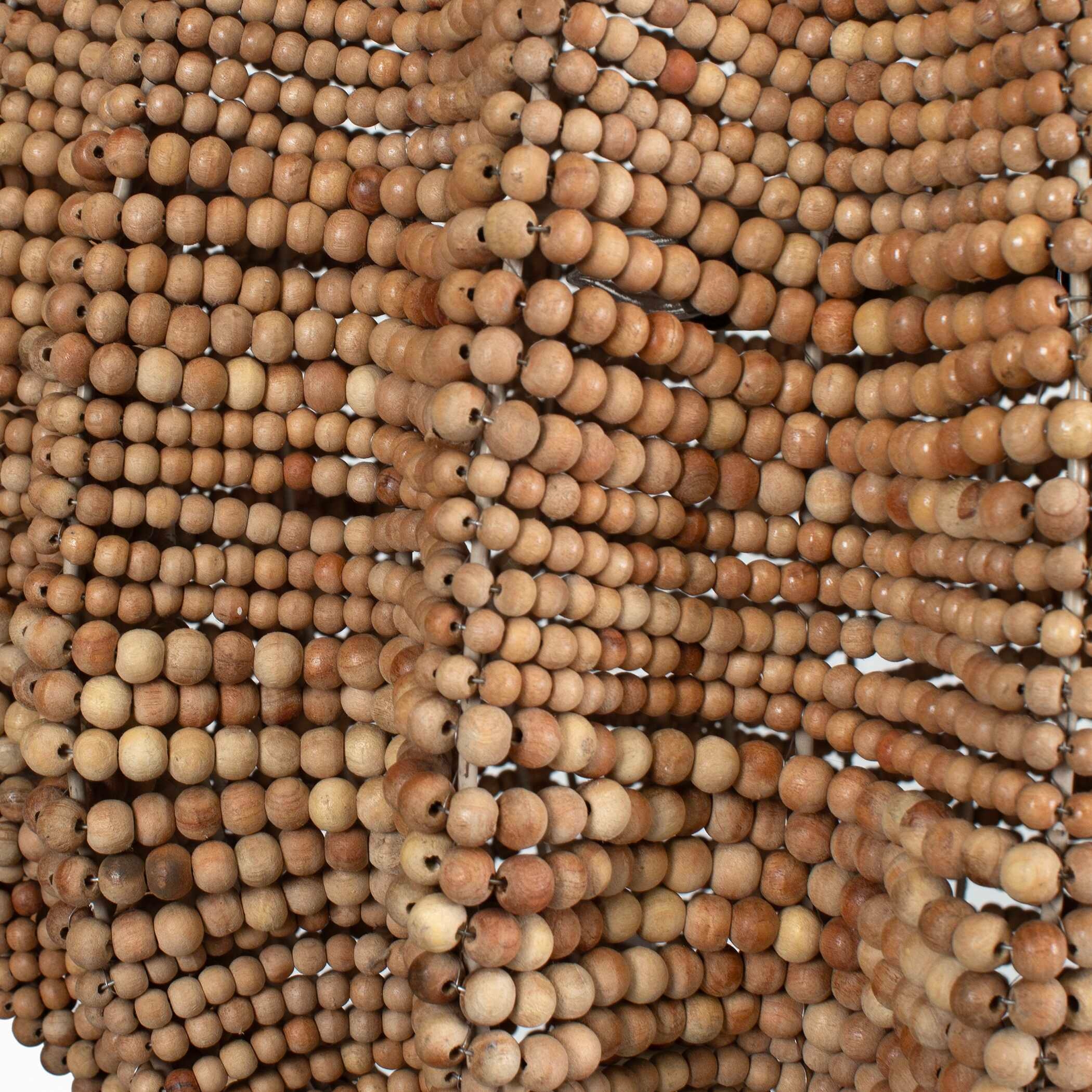 Kauri 5 Light Wooden Bead Pendant