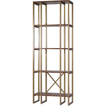 Karishma Antique Gold Etagere