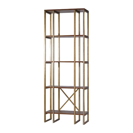 Karishma Antique Gold Etagere