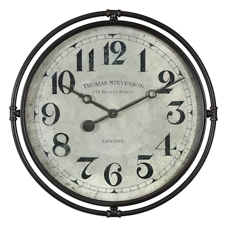 Uttermost Nakul Industrial Wall Clock